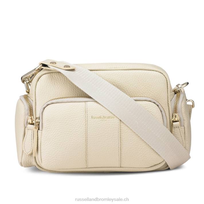 Ivoire 8BN6718Russell And Bromley sac à bandoulière à poches multiples