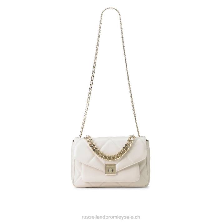 blanc 8BN6715Russell And Bromley sac à bandoulière matelassé doux quiltpuff