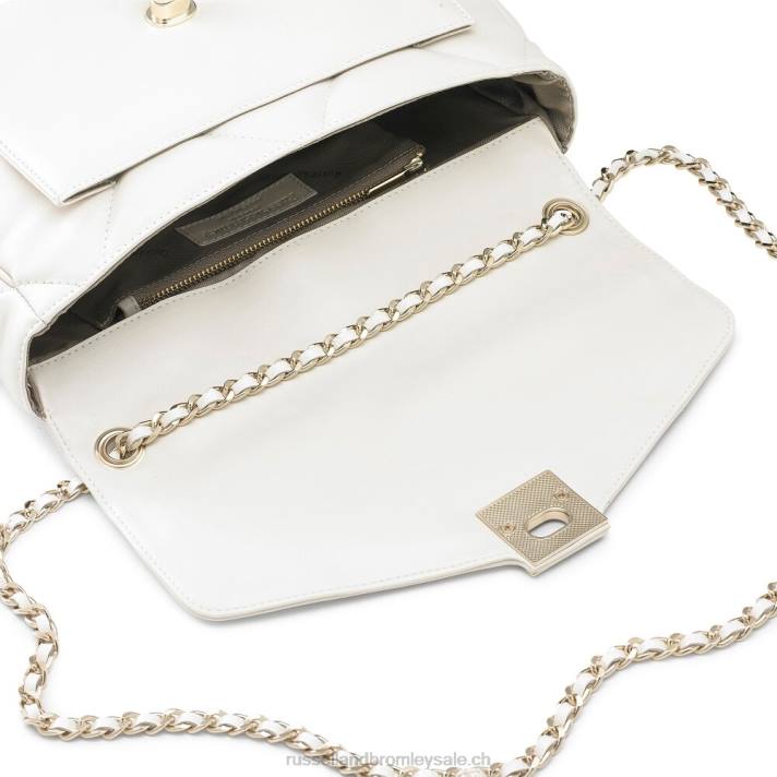 blanc 8BN6715Russell And Bromley sac à bandoulière matelassé doux quiltpuff