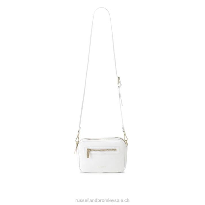 blanc 8BN6719Russell And Bromley sac à bandoulière dynamique à triple fermeture éclair