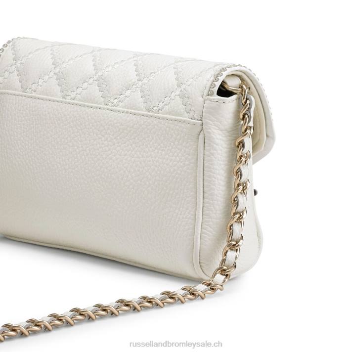 blanc 8BN6730Russell And Bromley promenade mini sac à bandoulière chaîne