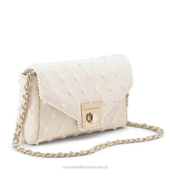 blanc 8BN6740Russell And Bromley promenade mini sac à bandoulière chaîne