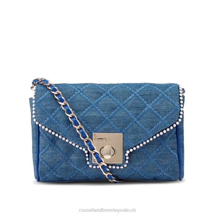 marine 8BN6733Russell And Bromley promenade mini sac à bandoulière chaîne