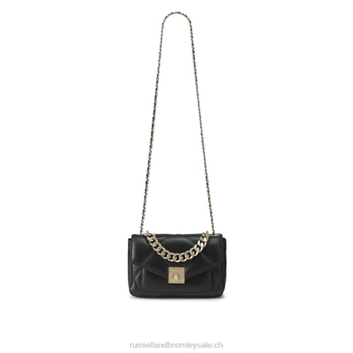 noir 8BN6673Russell And Bromley mini sac à bandoulière mi-long matelassé