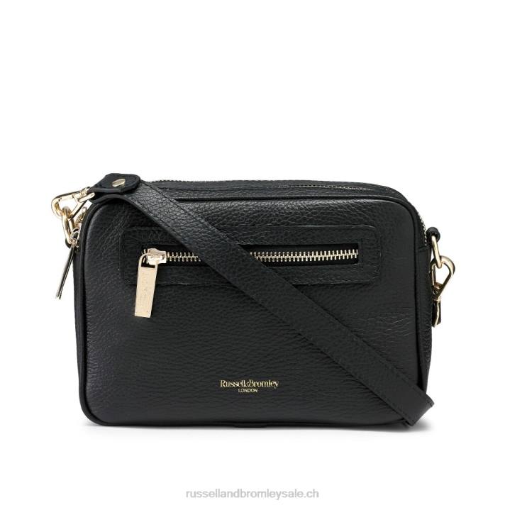 noir 8BN6720Russell And Bromley sac à bandoulière dynamique à triple fermeture éclair