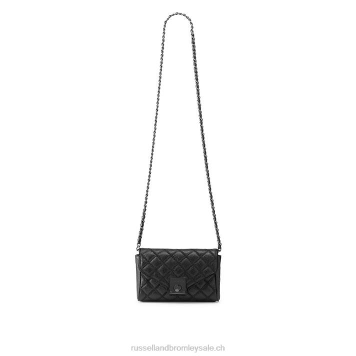 noir 8BN6729Russell And Bromley promenade mini sac à bandoulière chaîne