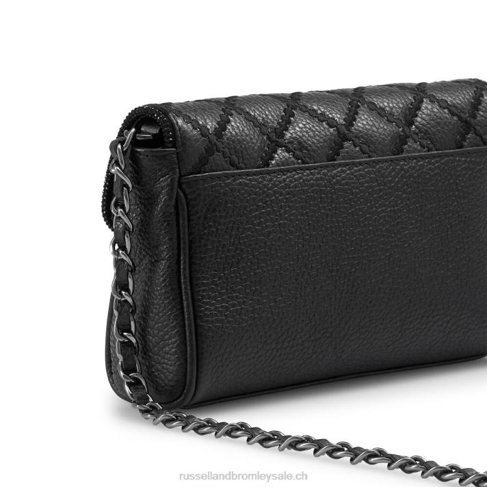 noir 8BN6729Russell And Bromley promenade mini sac à bandoulière chaîne