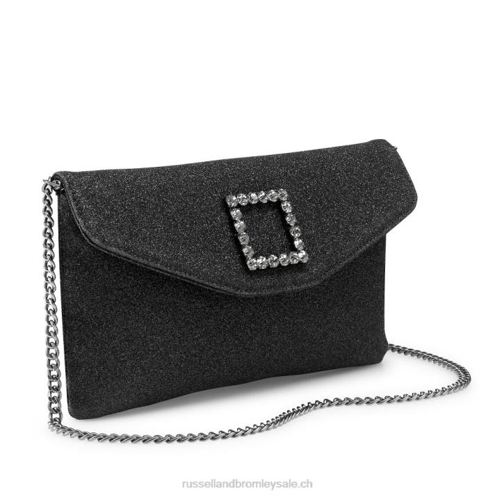 noir 8BN6770Russell And Bromley pochette à boucle ornée de conte de fées