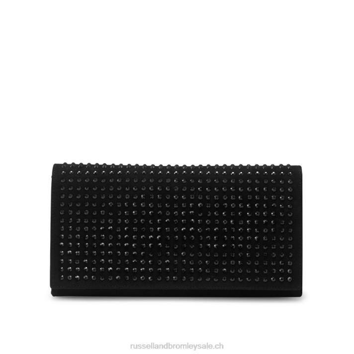 noir 8BN6771Russell And Bromley pochette roxstar strass