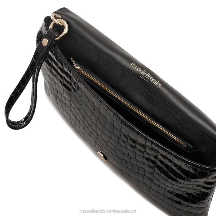 noir 8BN6774Russell And Bromley pochette enveloppe oversize loopy
