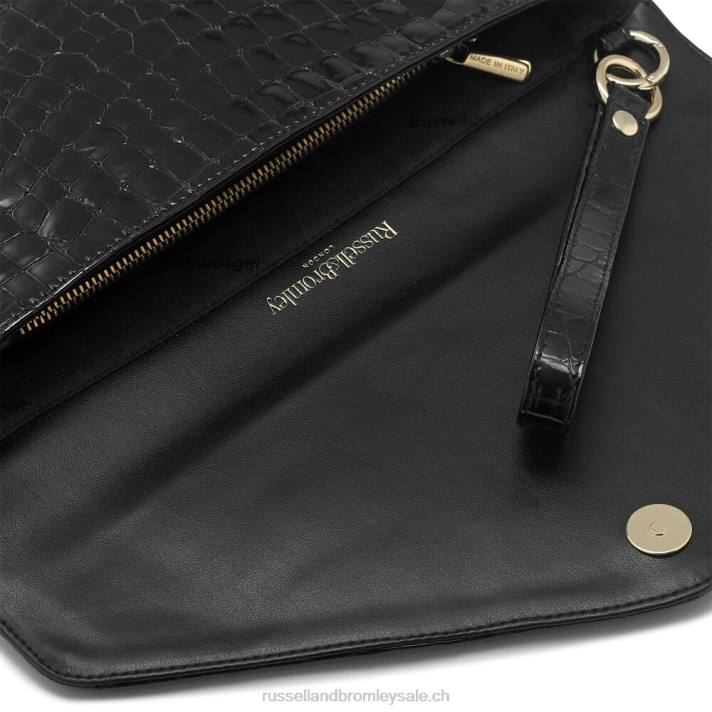 noir 8BN6774Russell And Bromley pochette enveloppe oversize loopy