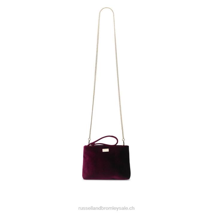 rouge 8BN6780Russell And Bromley pochette zippée sur le dessus