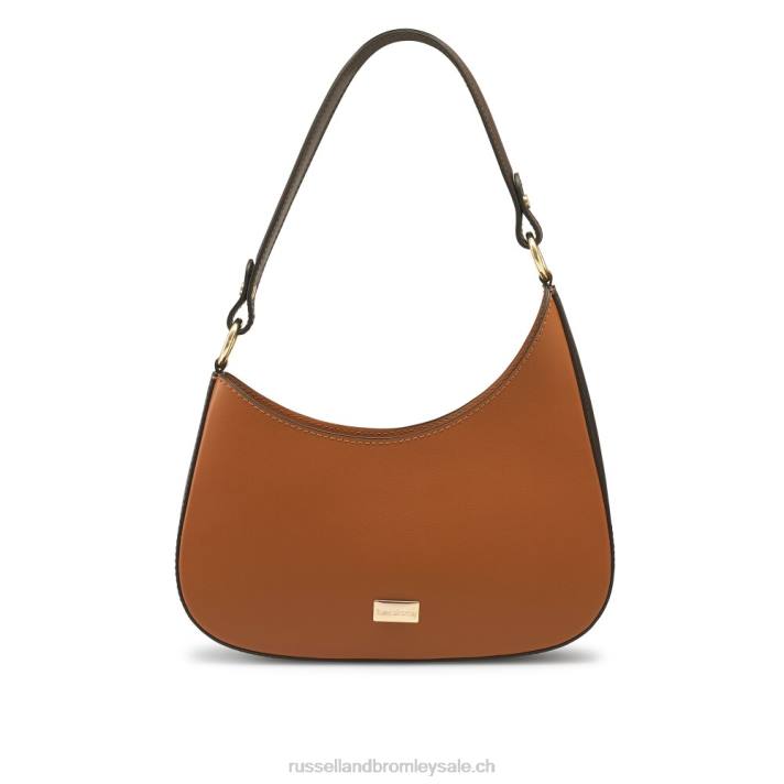 bronzer 8BN6672 femmes Russell And Bromley sac porté épaule asymétrique