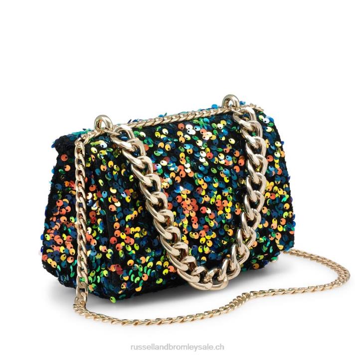 multi 8BN6680Russell And Bromley mini sac porté épaule Dazzle