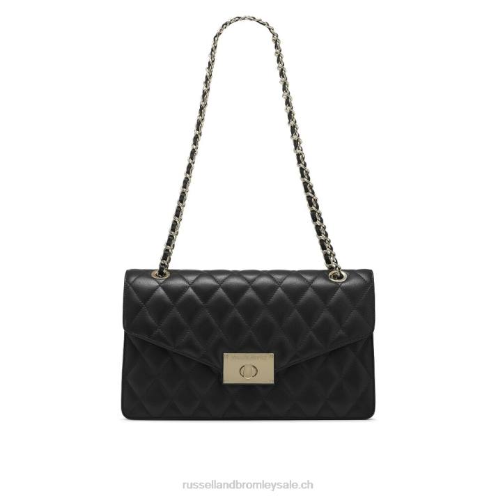 noir 8BN6669Russell And Bromley grand sac porté épaule à chaîne