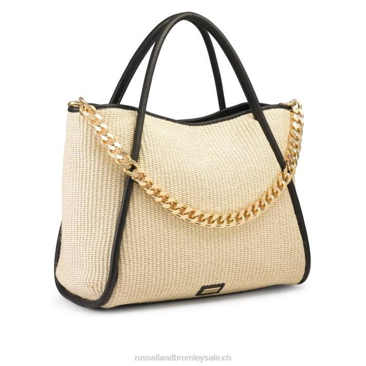beige 8BN6694Russell And Bromley sac à main est/ouest à chaîne iconique