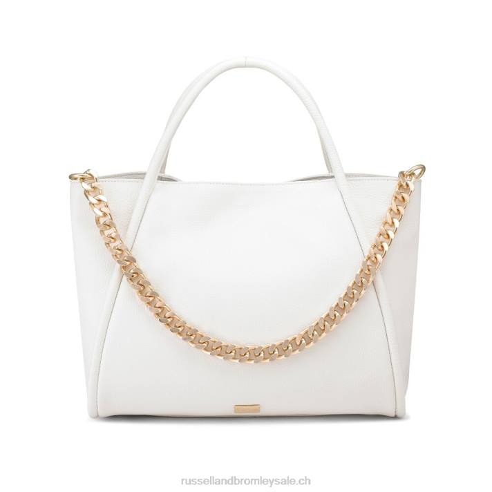 blanc 8BN6679Russell And Bromley sac à main est/ouest à chaîne iconique