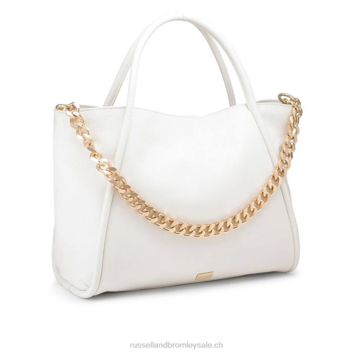 blanc 8BN6679Russell And Bromley sac à main est/ouest à chaîne iconique
