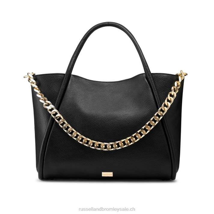 noir 8BN6676Russell And Bromley sac à main est/ouest à chaîne iconique