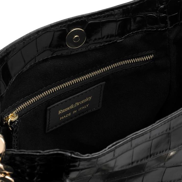 noir 8BN6703Russell And Bromley icon mini mini sac à main à chaîne