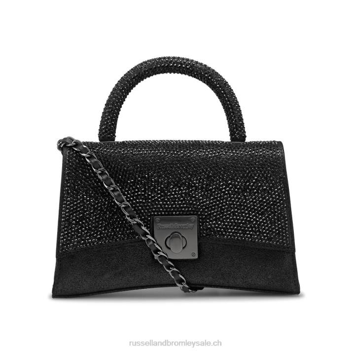 noir 8BN6722Russell And Bromley on the rocks sac à main structuré