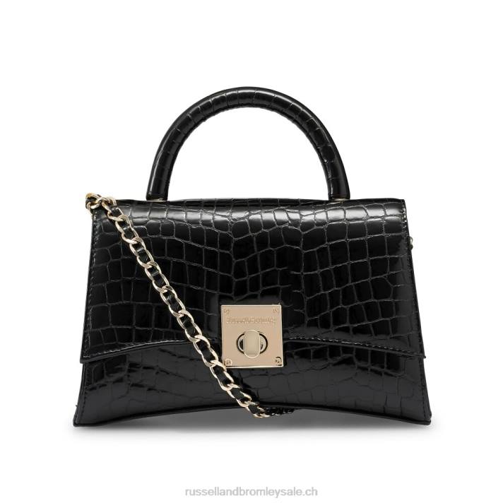 noir 8BN6724Russell And Bromley on the rocks sac à main structuré