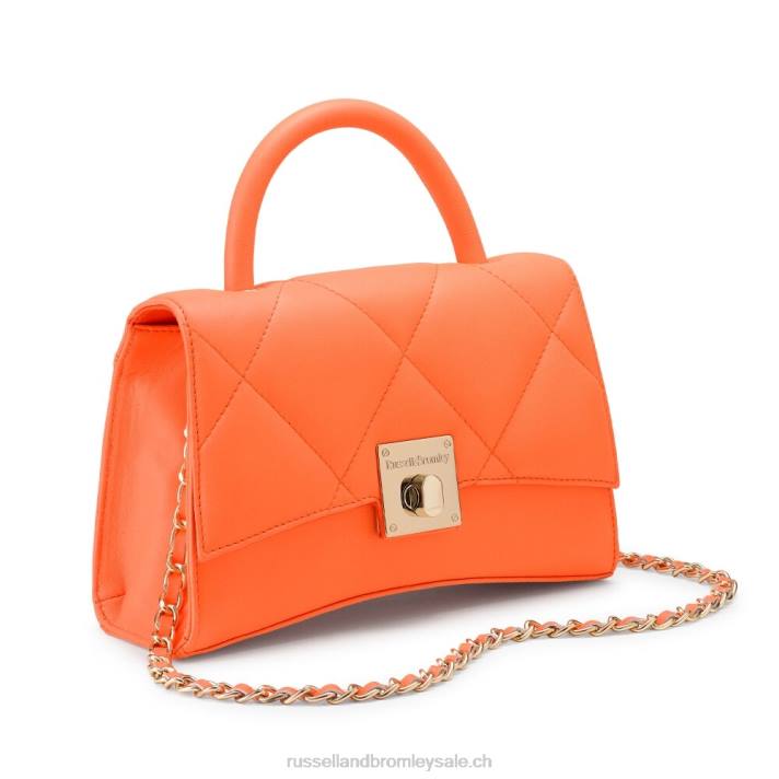orange 8BN6738Russell And Bromley on the rocks sac à main structuré