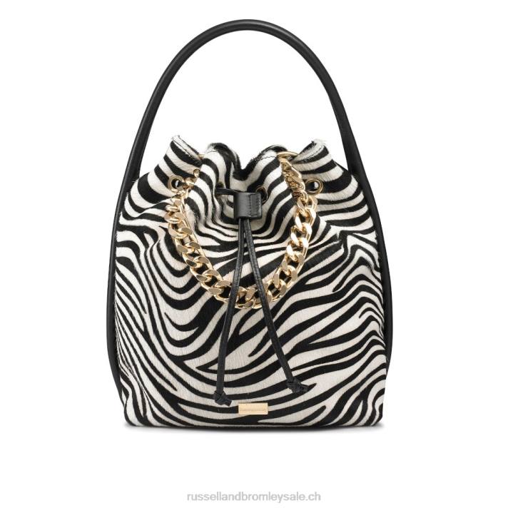 zèbre 8BN6749Russell And Bromley sac seau à chaîne iconique
