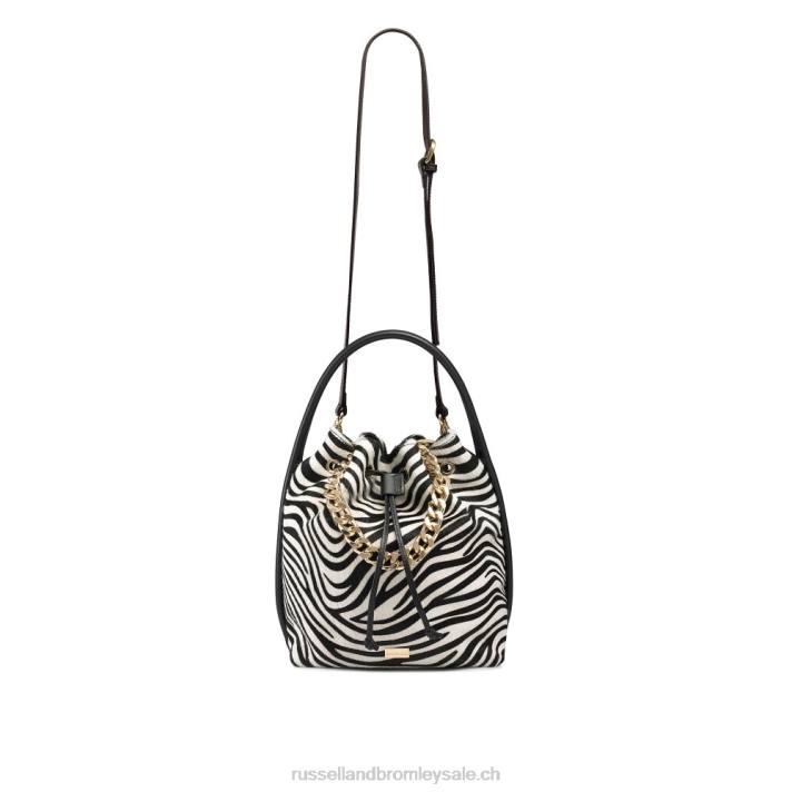 zèbre 8BN6749Russell And Bromley sac seau à chaîne iconique