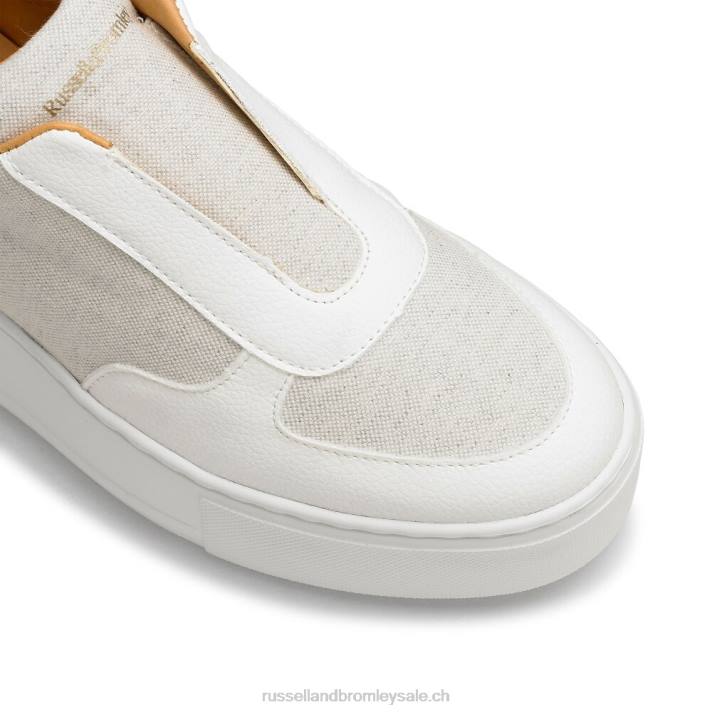 Ivoire 8BN617 femmes Russell And Bromley baskets park ave eco à plateforme