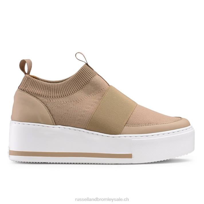 beige 8BN610 femmes Russell And Bromley baskets en maille park