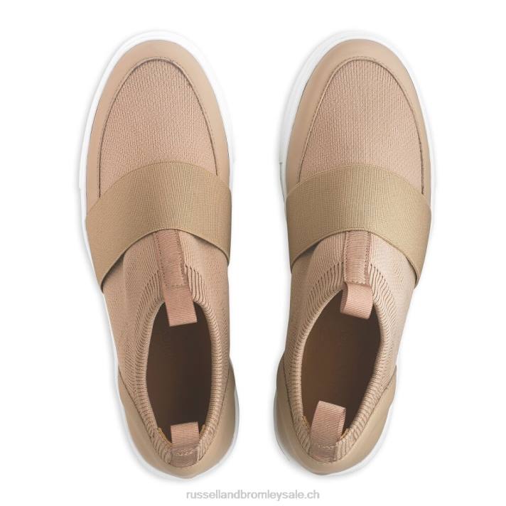beige 8BN610 femmes Russell And Bromley baskets en maille park