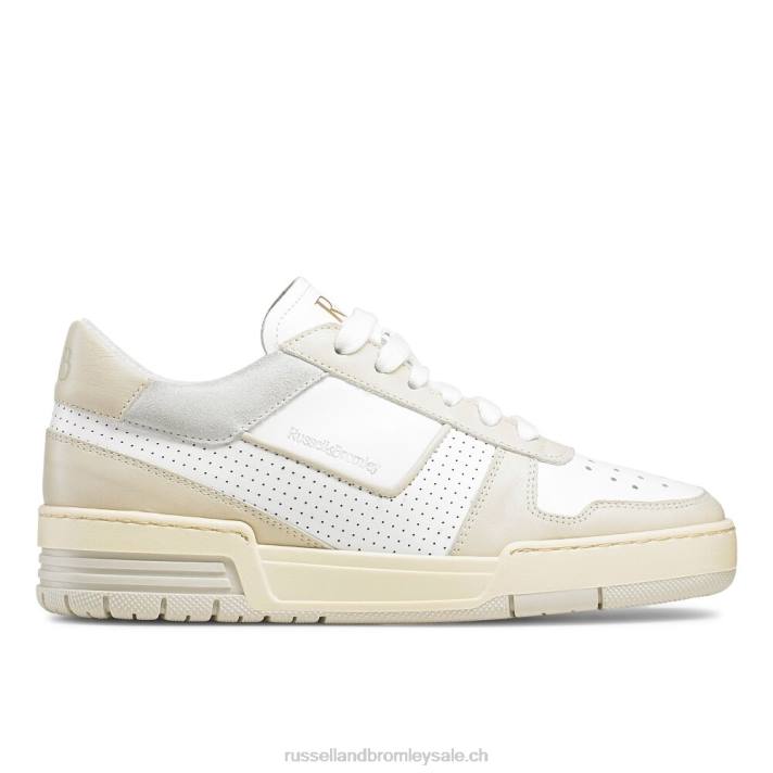 beige 8BN677 femmes Russell And Bromley sneaker League à perforations