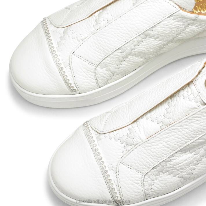 blanc 8BN614 femmes Russell And Bromley baskets sans lacets seawalk