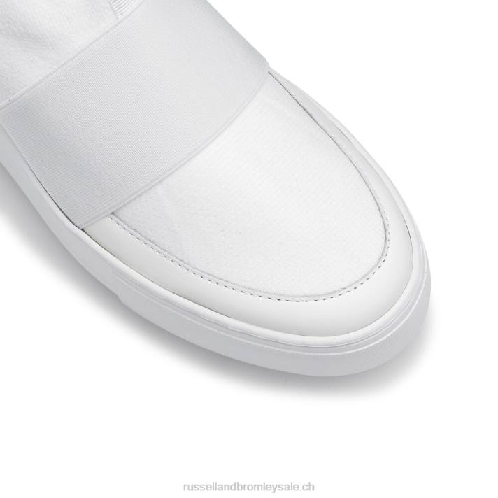 blanc 8BN621 femmes Russell And Bromley baskets en maille park