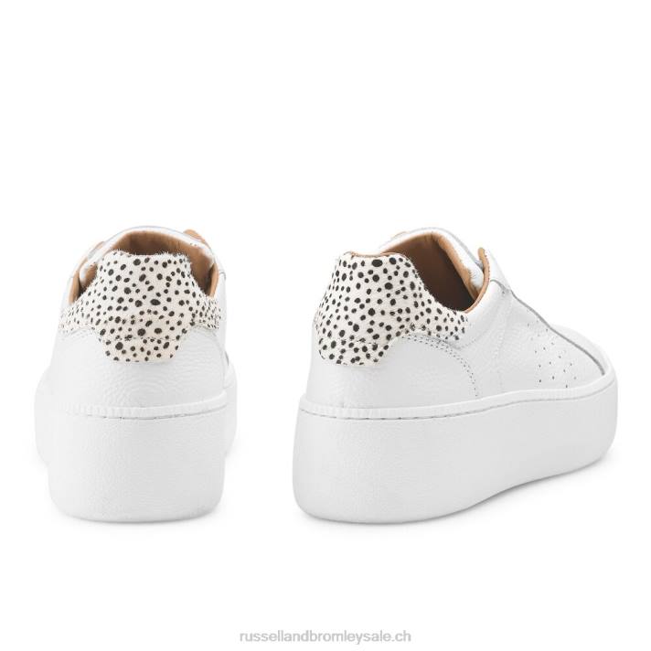 blanc 8BN625 femmes Russell And Bromley baskets sans lacets sotto