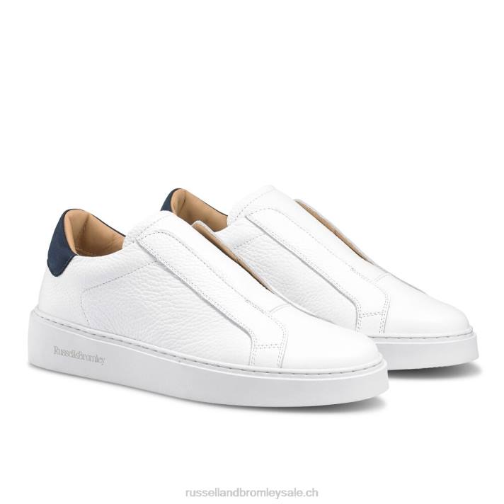 blanc 8BN647 femmes Russell And Bromley sneaker sans lacets de rêve