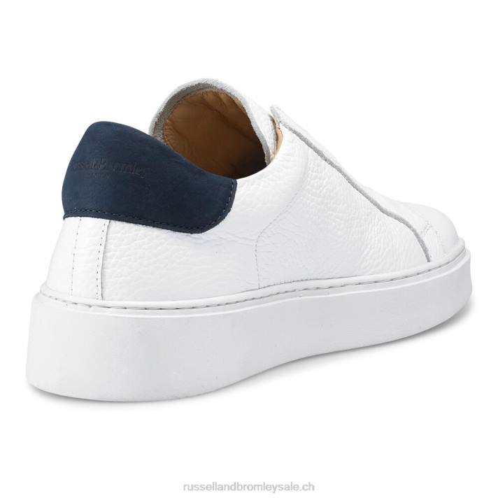 blanc 8BN647 femmes Russell And Bromley sneaker sans lacets de rêve