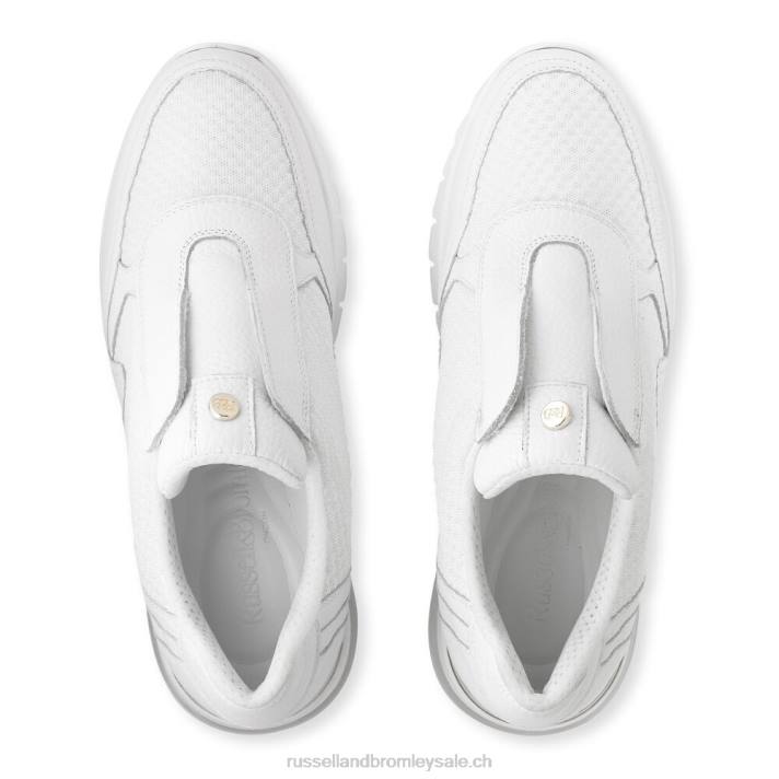 blanc 8BN648 femmes Russell And Bromley coureur de maille de course d\'île