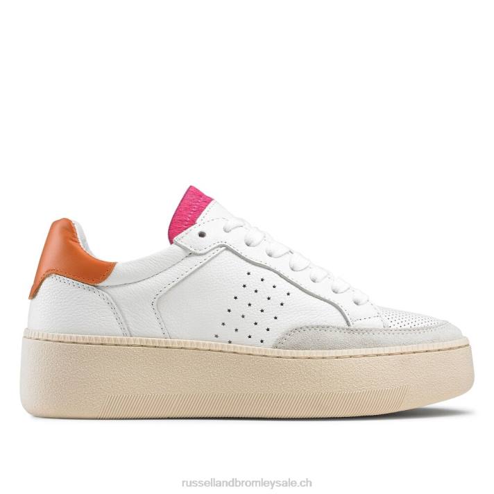blanc 8BN663 femmes Russell And Bromley sneaker basse murmure
