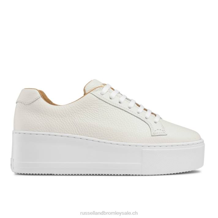blanc 8BN669 femmes Russell And Bromley plateforme à lacets park life