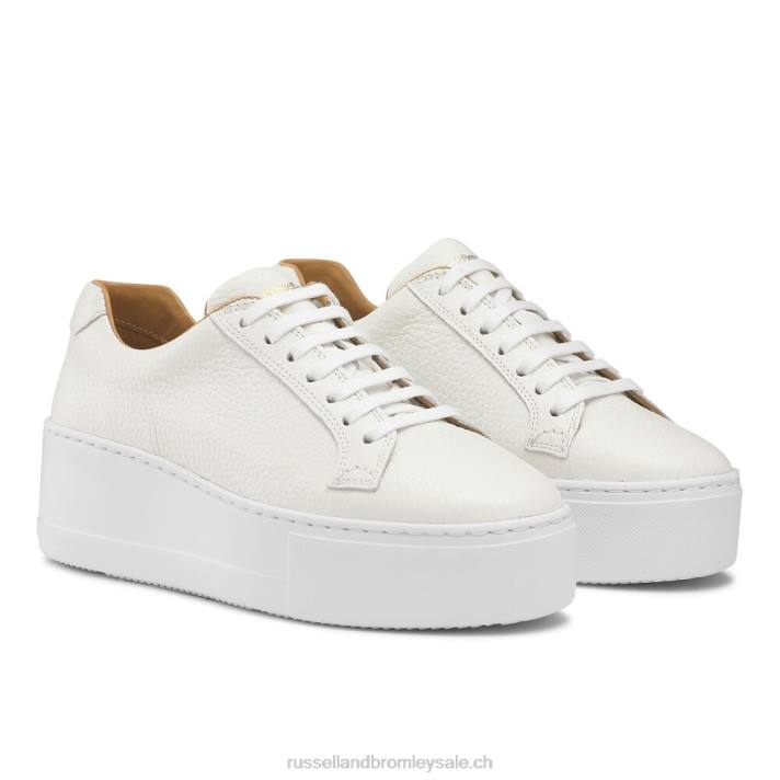 blanc 8BN669 femmes Russell And Bromley plateforme à lacets park life