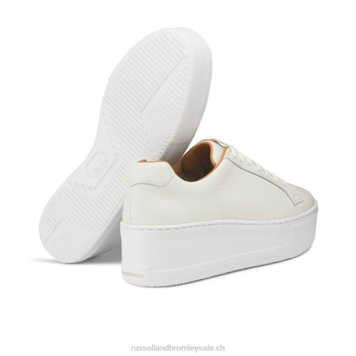 blanc 8BN669 femmes Russell And Bromley plateforme à lacets park life