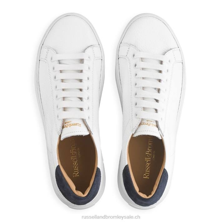 blanc 8BN672 femmes Russell And Bromley baskets saturn à plateforme
