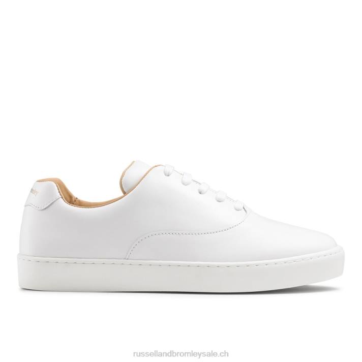 blanc 8BN684 femmes Russell And Bromley baskets à lacets