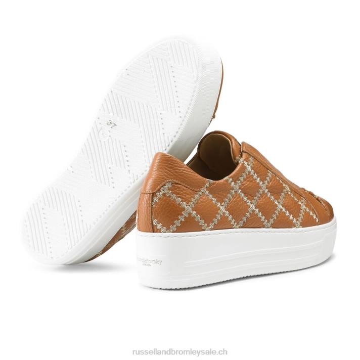 bronzer 8BN630 femmes Russell And Bromley baskets sans lacets seawalk