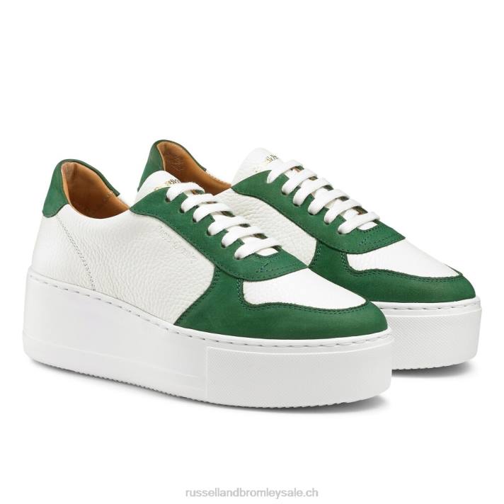 deux tons 8BN656 femmes Russell And Bromley baskets Park à lacets