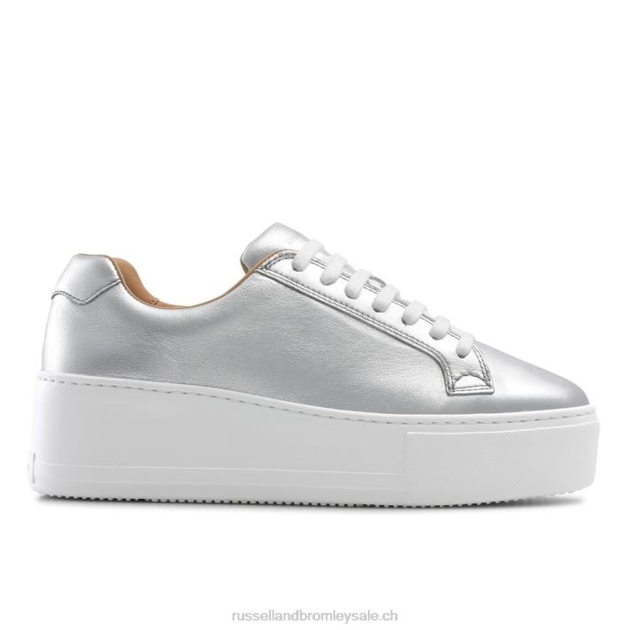 métallique 8BN660 femmes Russell And Bromley plateforme à lacets park life