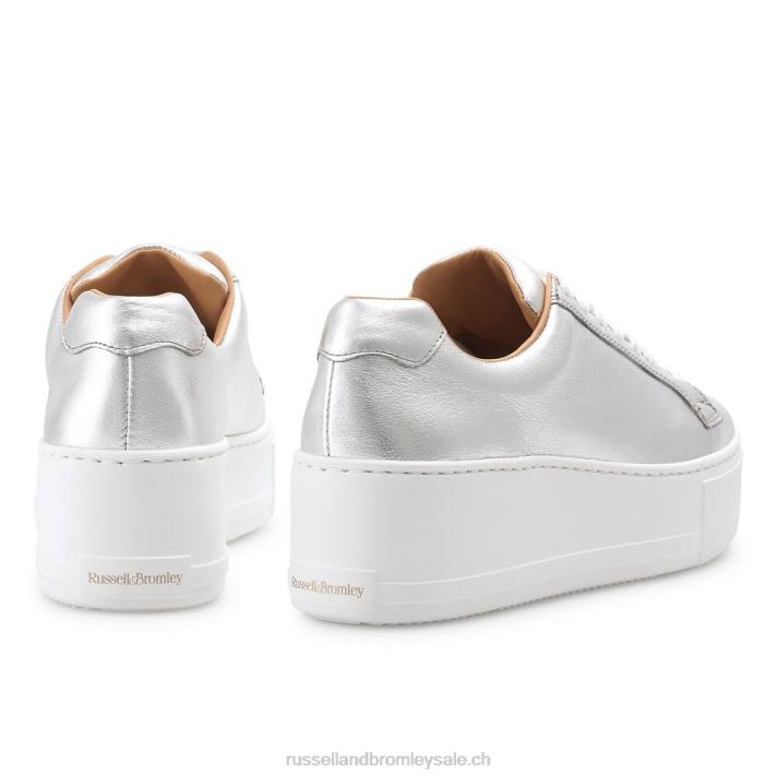 métallique 8BN660 femmes Russell And Bromley plateforme à lacets park life