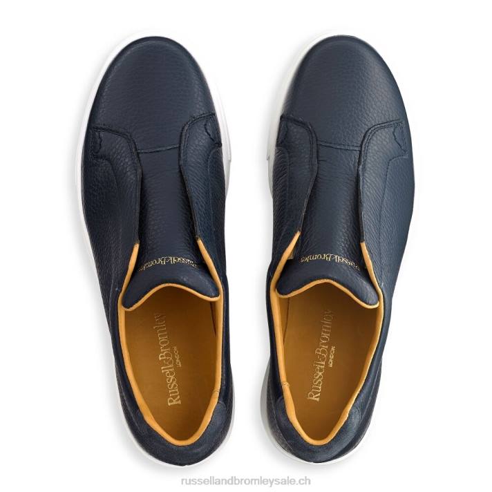marine 8BN631 femmes Russell And Bromley baskets sans lacets Park Up
